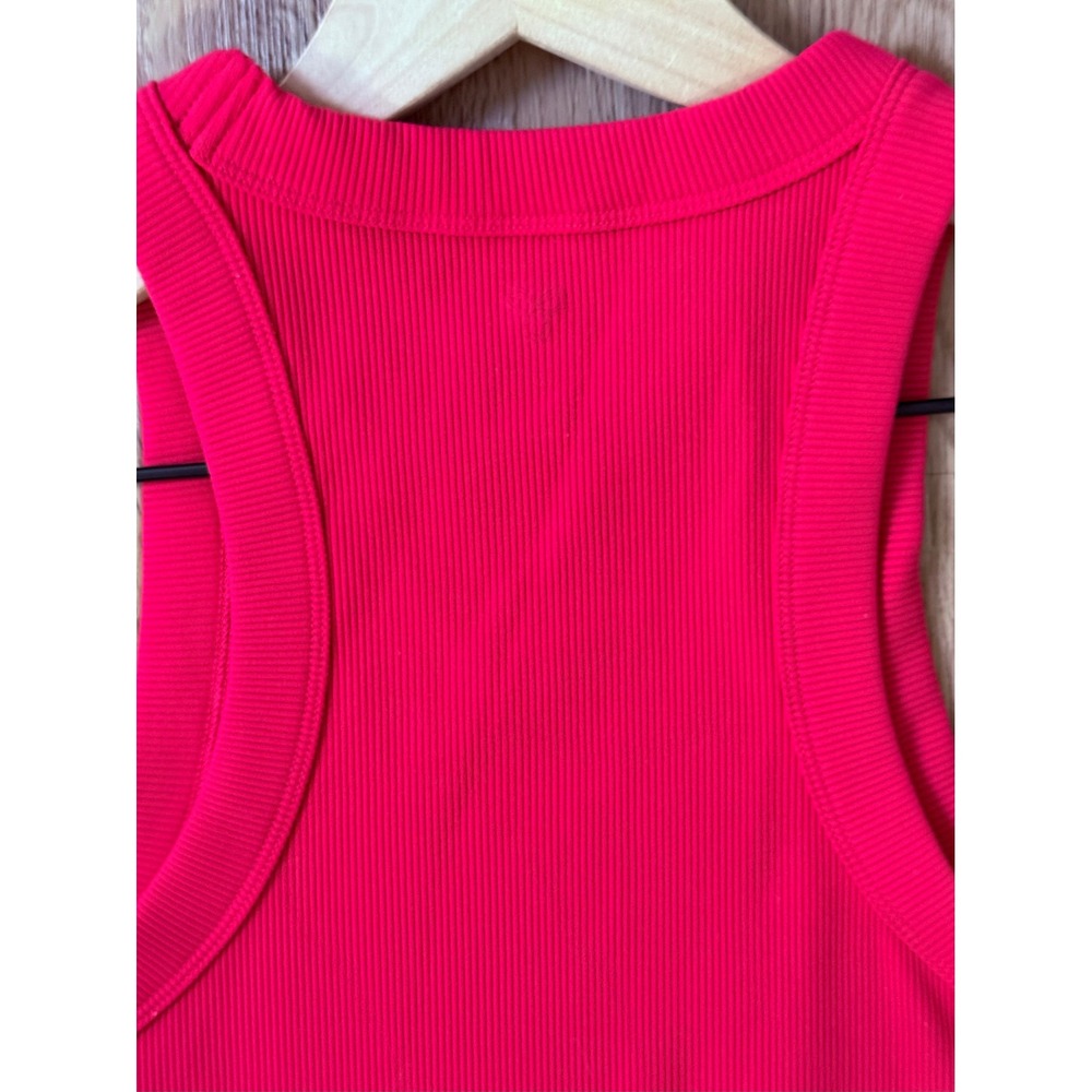 Aritzia Tna Ribbed Pink Quartz Mini Dress Size Small Sleeveless Bodycon - Picture 5 of 6